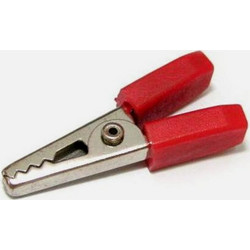 GBC 18.7552.00 Δαγκάνα Κροκοδειλάκι - 35 mm, Κόλληση & Νικελωμένος Χάλυβας, Κόκκινη