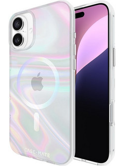 Case-Mate Soap Bubble MagSafe - Case for iPhone 16 Plus (Iridescent) - (CM054372)