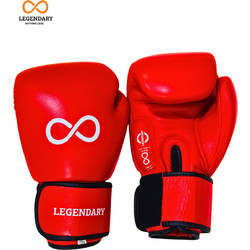 LEGENDARY ΓΑΝΤΙΑ ΠΥΓΜΑΧΙΑΣ ΚΟΚΚΙΝΑ ΔΕΡΜΑΤΙΝΑ 12OZ - Κόκκινο