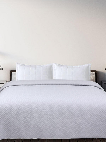 Sunshine Κουβερλί Voielo Light Grey Μονό (160x220) - Kουβερλί δυο όψεων σε 5 διαφορετικές αποχρώσεις