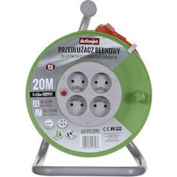 Activejet AJE-PB/20M 20-Meter Reel Extension Cord
