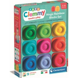 Clemmy Σετ 9 Μαλακά Τουβλάκια Magic Rainbow (1033-17604)