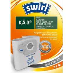 Swirl KAE 3 Σακούλες Σκούπας 3τμχ Συμβατές με Σκούπα Karcher