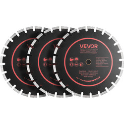 VEVOR Σετ Διαμαντόδισκων 359 mm 3 τμχ, Φ25,4 mm, για Σκυρόδεμα και Τοιχοποιία HNTJDP14INCHX7RQH001V0