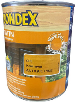 Bondex 903 Βερνίκι Εμποτισμού Ξύλου Έτοιμο προς Χρήση Satin Antique Pine 0.75lt
