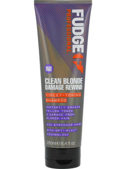 Fudge Clean Blonde Damage Rewind Violet-Toning Σαμπουάν για Προστασία Χρώματος για Βαμμένα Μαλλιά 250ml