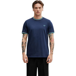 Fred Perry Ανδρική Μπλούζα Τ-Shirt Twin Tipped M1588-86A Μπλε