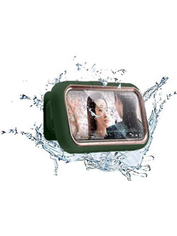 Θήκη κινητού Techsuit Phone Holder LC-999 Wall Box Case, Anti-Fog, Retractable, Adjustable, Waterproof, for 4-7" Phones Gold Green