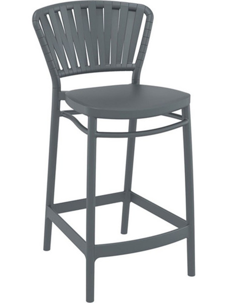 Σκαμπό Μπαρ Portofino 20.0923 65cm 48x52x96cm Dark Grey