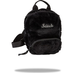 COOLPACK DISNEY FLUFFY ΣΑΚΙΔΙΟ ΠΛΑΤΗΣ 10" STITCH ΜΑΥΡΟ F152001