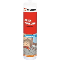 WURTH Μαύρη Οξική Σιλικόνη Στεγανοποίησης 310ml - Black Silicone Sealant