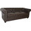 HomeMarkt Τριθέσιος Καναπές από Δερματίνη 208x90x73cm HM3009.01