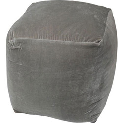 Πουφ Βελούδινο 00.02.23183 45x45x45cm Grey