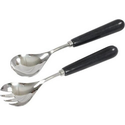 MARMO SET ΣΕΡΒΙΡΙΣΜΑΤΟΣ ΣΑΛΑΤΑΣ 28x6x2cm ΑΤΣΑΛΙ ΜΑΥΡΟ ΜΑΡΜΑΡΟ LIBERTA 018952