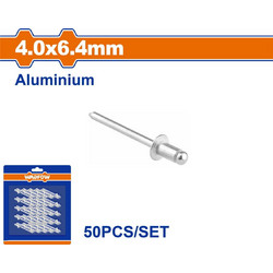 Wadfow WREZK21 Πριτσίνια Αλουμινίου M4x6.4mm 50τμχ