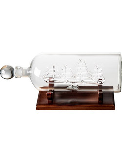 The Source Ship in a Bottle Γυάλινη Καράφα Σερβιρίσματος με Πώμα