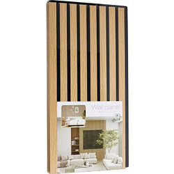 Πάνελ Διακόσμησης Τοίχου Gardalux 60 x 30 cm Μαύρο/Καφέ 4τμχ WD1000010
