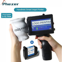 Phezer Εκτυπωτής Χειρός Φορητός QR Logo Printer P17-127GA 12.7mm με 1 μελάνι Grade A Black - Portable Handheld Thermal Inkjet Label Expiry Date QR Code Logo Printer