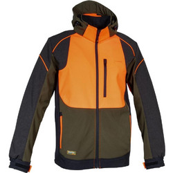 Κυνηγετικό Softshell Jacket Cofra Seewald clay brown/black/orange