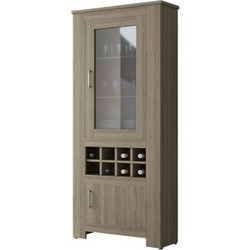Βιτρίνα Ξύλινη Με Τζάμι 72x40x200εκ