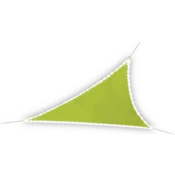 Πανί Σκίασης Perel Τρίγωνο με 107 LED 3.6 x 3.6 x 3.6 m Lime Green GSST36MLEDSPGR