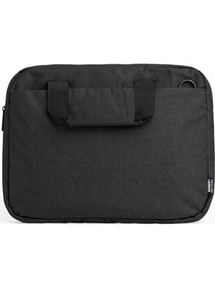 Τσάντα laptop ανακυκλωμένου πολυεστέρα RPET μαύρη 37x28x5εκ