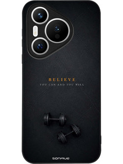 Sonique Men's Edition Back Cover με Σχέδιο «Believe» (Huawei Pura 70)