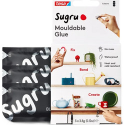 Tesa Κόλλα Αυτοκόλλητο Sugru Mouldable Glue Black Γενικής Χρήσης 3.5gr 3τμχ 41235-00201-00
