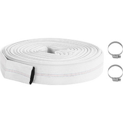 vidaXL Πυροσβεστική Μάνικα 20 μ. 1" PVC Λευκό - 20-μ-1, 25 mm/20 m