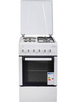 Snaige FF-5223MBZW Κουζίνα Ηλεκτρική 64lt με Εστίες Αερίου & Ρεύματος 50cm