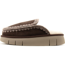 SUEDE LEATHER BOUNCE CLOGS WOMEN MOU