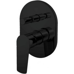 Μίκτης εντοιχισμού 2 εξόδων 690642 Lux KLS Black Matt