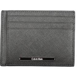 CALVIN KLEIN BLACK MEN'S WALLET Μαύρο