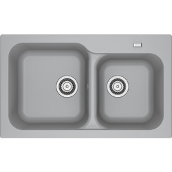 Franke Tectonite KID 620 Ένθετος Νεροχύτης Γρανίτη Γκρι 83x50cm