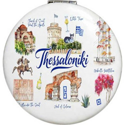Kαθρέπτης τσέπης Souvenir - Thessaloniki - 7*7*3cm - 871824