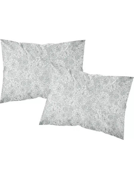 Ζεύγος Μαξιλαροθήκες Εμπριμέ Bloom (2) 50 x 70 cm 100% Βαμβάκι Ροζέ BOREA