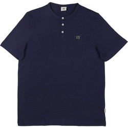 HENRY COTTONS T-SHIRT JERSEY ΛΑΙΜΟΚΟΨΗ ΜΕ 3 ΚΟΥΜΠΙΑ 100%ΒΑΜΒΑΚΙ ΚΑΙ ΚΕΝΤΗΜΕΝΟ LOGO ΕΜΠΡΟΣ ΚΑΝΟΝΙΚΗ ΓΡΑΜΜΗ
