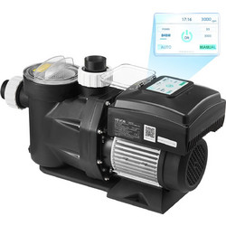 VEVOR Αντλία Πισίνας Μεταβλητής Ταχύτητας 1100W 220-240V, 26.000 L/h, Αυτοαναρροφούμενη με Καλάθι Φίλτρου και Προγραμματιζόμενο Χρονοδιακόπτη για Επίγειες και Υπόγειες Πισίνες BSYCGLBSS15HK7EDB001V2