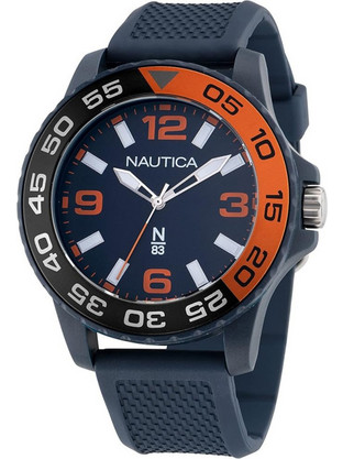 Nautica N83 Finn Ανδρικό Ρολόι με Μπλε Καουτσούκ Λουράκι NAPFWS302