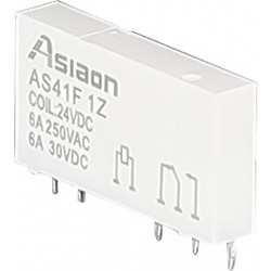 RELAY SLIM 1P 12V DC 6A 1C/O AS41F RGN Τεμάχια:10 01.077.0877