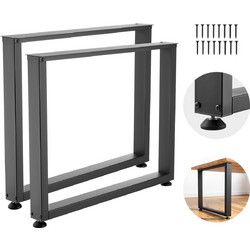 VEVOR Μεταλλικά Τετράγωνα Πόδια Τραπεζιού 750 x 900 mm, Σετ 2, Μαύρα ZTCFKFX2835II5NSO001V0