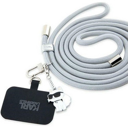 Karl Lagerfeld Universal Choupette CBDY Cord strap - Γκρι