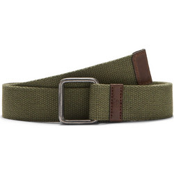 Timberland 40mm webbing belt with squared buckle - ΓΚΡΙ