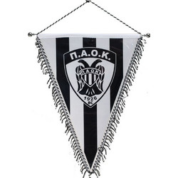 Λάβαρο τριγωνικό με κρόσια 35cm ΠΑΟΚ BC - PBC0725