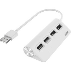 Hama 200120 USB Hub 2.0 USB-A με 4 Θύρες USB-A
