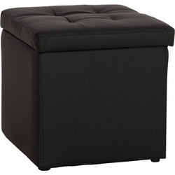 Homemarkt ΣΚΑΜΠΟ PRO CUBE HM224.91 PU ΜΕ ΑΠΟΘΗΚΕΥΤΙΚΟ ΧΩΡΟ-ΜΑΥΡΟ 38x38x36,5Υεκ.Β'ΔΙΑΛΟΓΗΣ