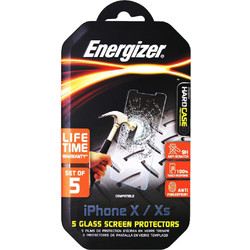 Tempered Glass Energizer Hard Case Professional 9H Anti Fingerprint για Apple iPhone X XS 11 Pro 5τεμ