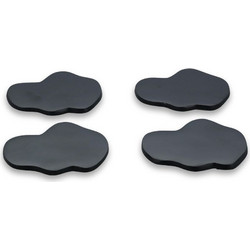 Salt&Pepper 824752 Σετ 4 Σουβέρ Charm Organic 10x9.5cm - Black