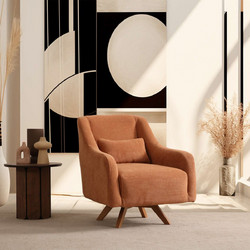 Atelier del Sofa Wing Chair Hera - Orange Orange
