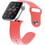 Cellular Line Λουράκι Σιλικόνης Coral (Apple Watch 42 / 44 / 45mm)